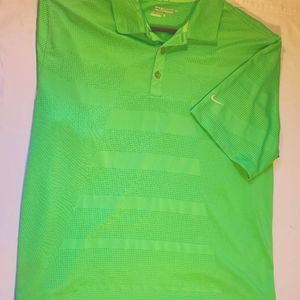 Nike Men’s Golf  Performance Dri-Fit Green Polo.